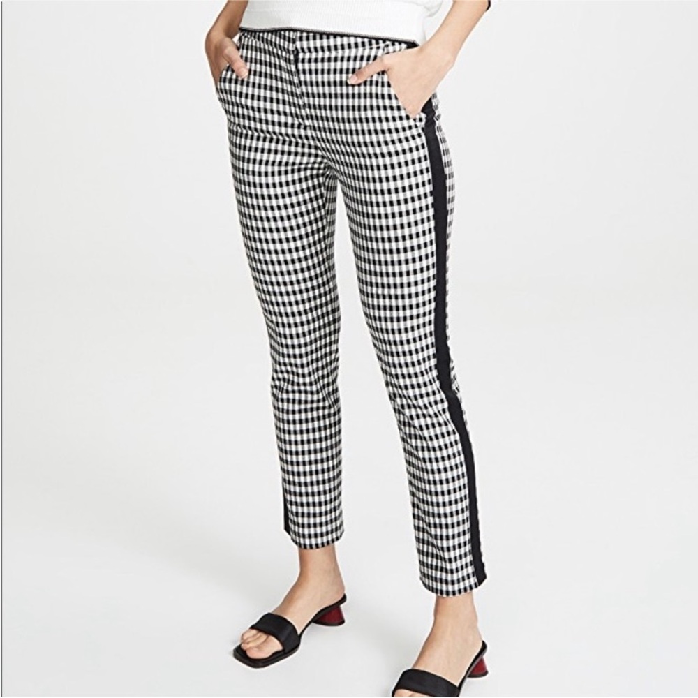 Veronica Beard Gingham Gemini Pants